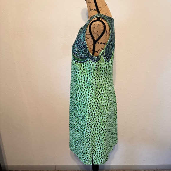 Lily Pulitzer Green Stephanie Spotcha Sleeveless Shift Dress size 10 - Picture 7 of 14